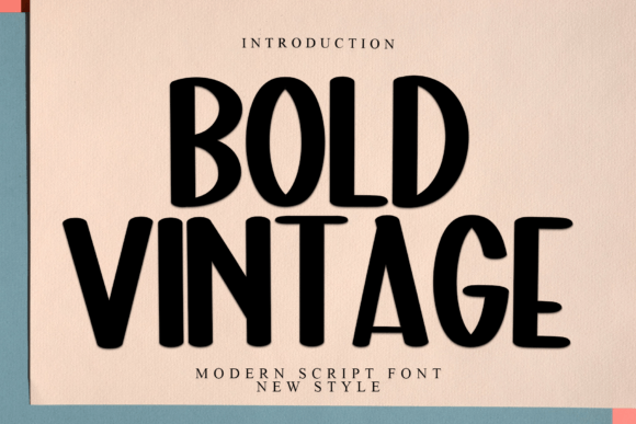 Bold Vintage: A Timeless Display Font for Eye-Catching Branding