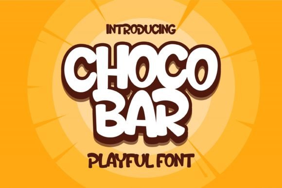 Choco Bar: A Playful Display Font for Creative Projects