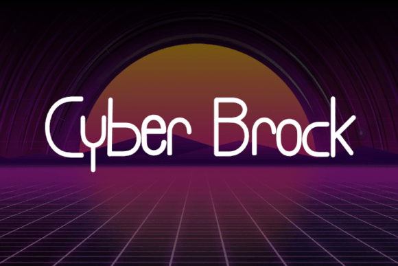 Cyber Brock Font for a Polished Brand Look