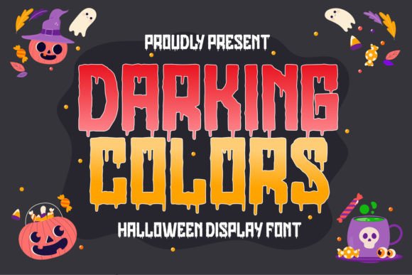 Darking Colors: A Playful Display Font for Bold Visuals