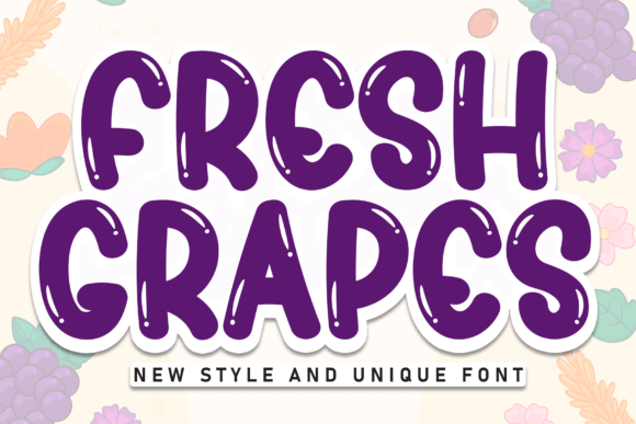 Fresh Grapes Font for Vibrant Branding and Design