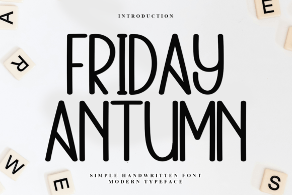 Friday Antumn: A Festive Font for Holiday-Inspired Design