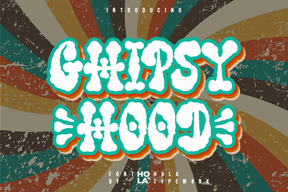 Ghipsy Hood Font for Retro-Infused Editorial Design