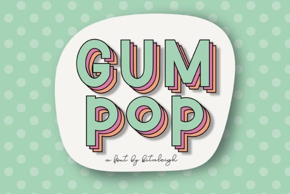 Gum Pop Font for Bold Web Design