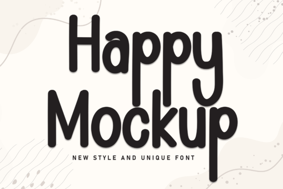Happy Mockup: A Whimsical Font for Business Branding