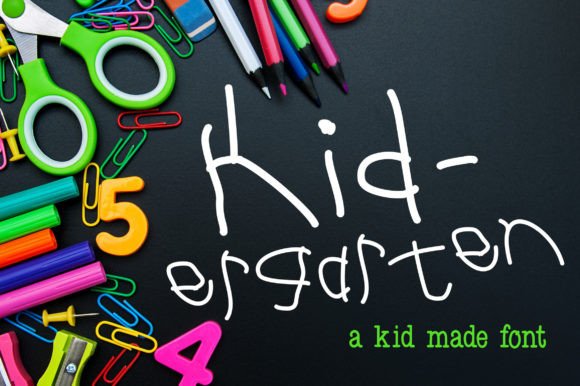 Kid-ergarten: A Playful Display Font for Creative Projects