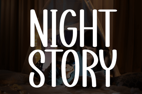 Night Story Font for Cozy Editorial Designs