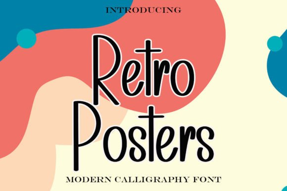 Retro Posters Font for Festive Handmade Creations