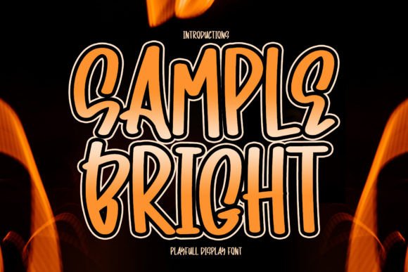 Sample Bright: A Playful Display Font for Editorial Design