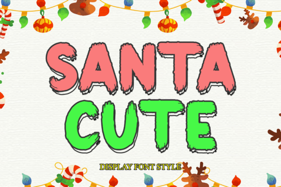 Santa Cute: A Fresh Display Font for Modern Branding