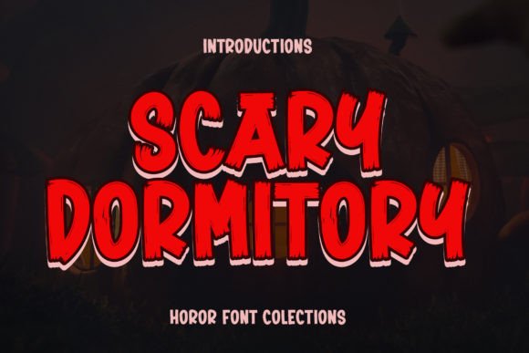 Scary Dormitory Font for Halloween-Themed Branding