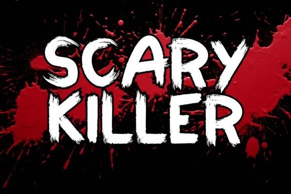 Scary Killer Font for Halloween and Horror Designs