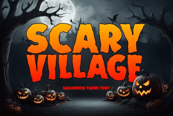 Scary Village Font for Halloween-Themed Branding