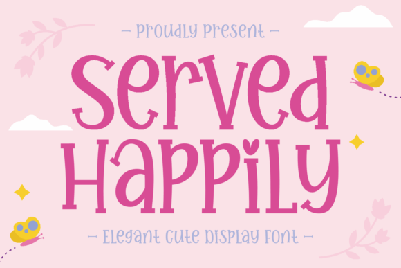 Served Happily Font for Holiday Campaigns and Creative Design