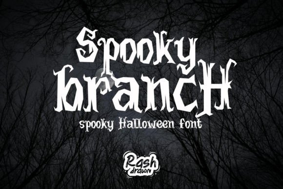 Spooky Branch Font for Chilling Halloween Creations