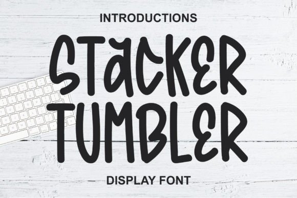 Stacker Tumbler Font for Creative and Editorial Design