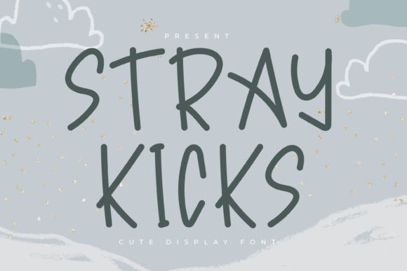 Stray Kicks: A Playful Display Font for Trendy Branding