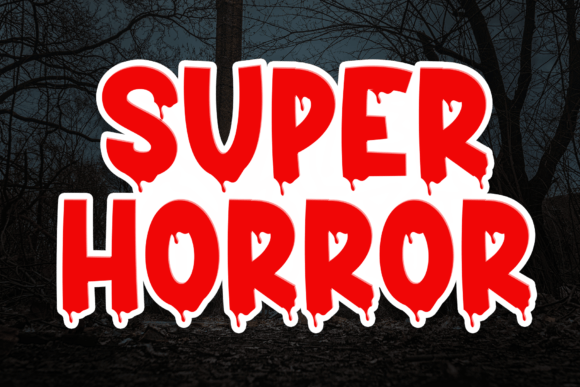 Super Horor: A Whimsical Display Font for Creative Projects