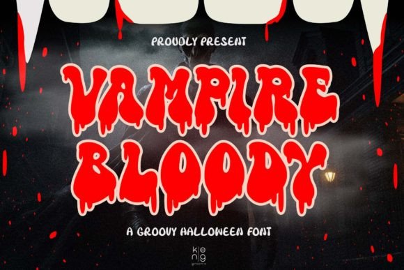 Vampire Bloody Font for Halloween-Themed Campaigns