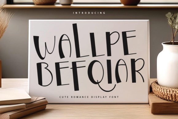 Wallpe Befqiar: A Modern Display Font for Creative Projects