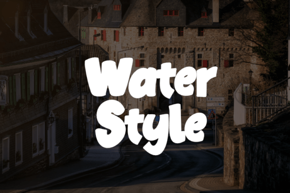 Water Style Font for Professional Branding and Design