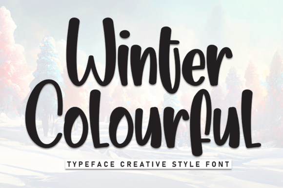 Winter Colourful Font for Warm and Engaging Campaigns